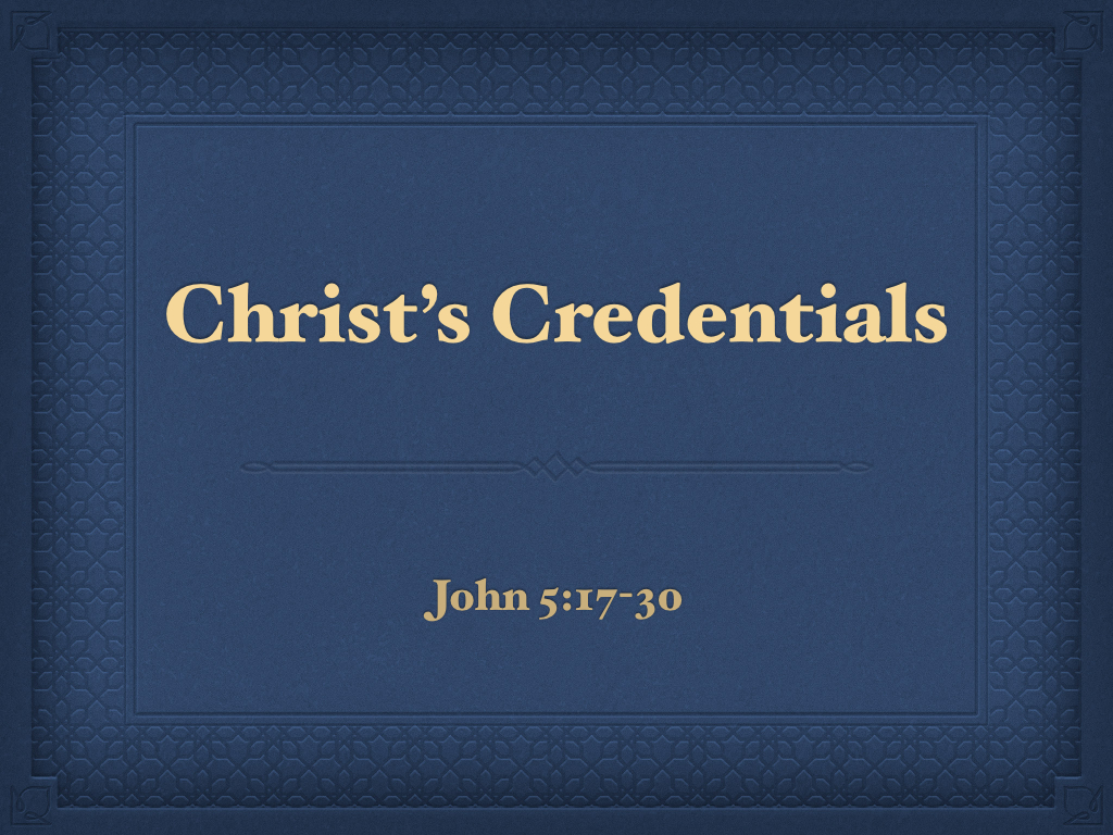 Christ Credentials